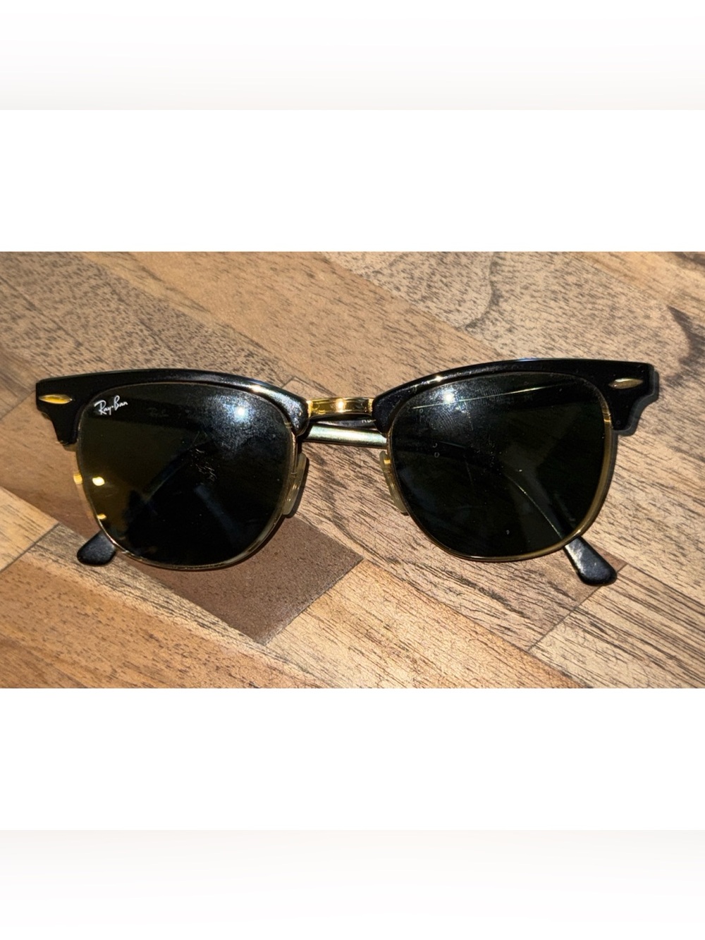 Ray-Ban Clubmaster Classic Glasses Gold Frame
